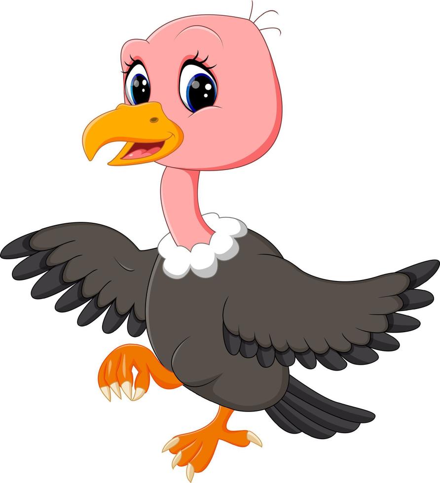 illustrazione del fumetto dell'avvoltoio vettore