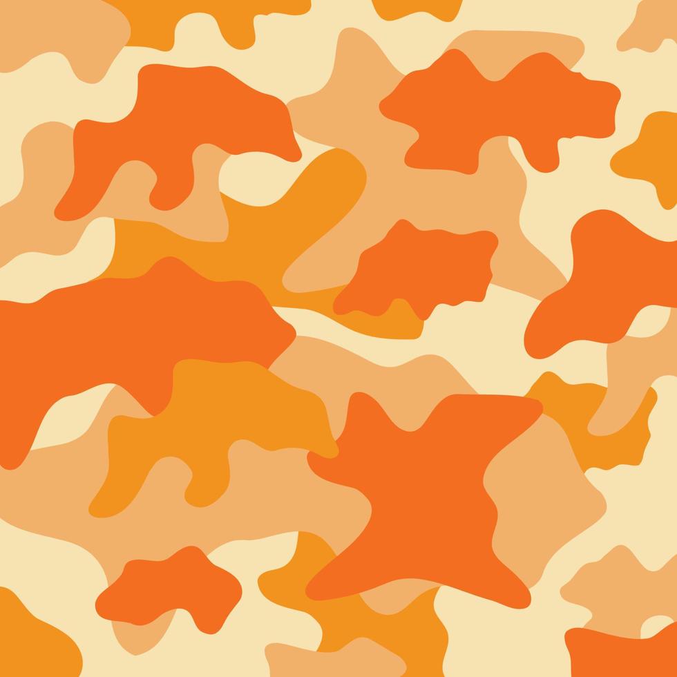 arte di strisce mimetiche arancioni modello sfondo militare pronto per il tuo design vettore