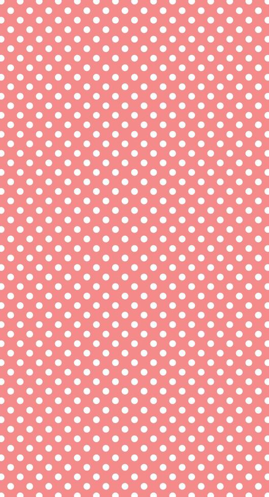 carino pois seamless pattern retrò elegante vintage rosa verticale potrait sfondo adatto per lo sfondo dello smartphone vettore