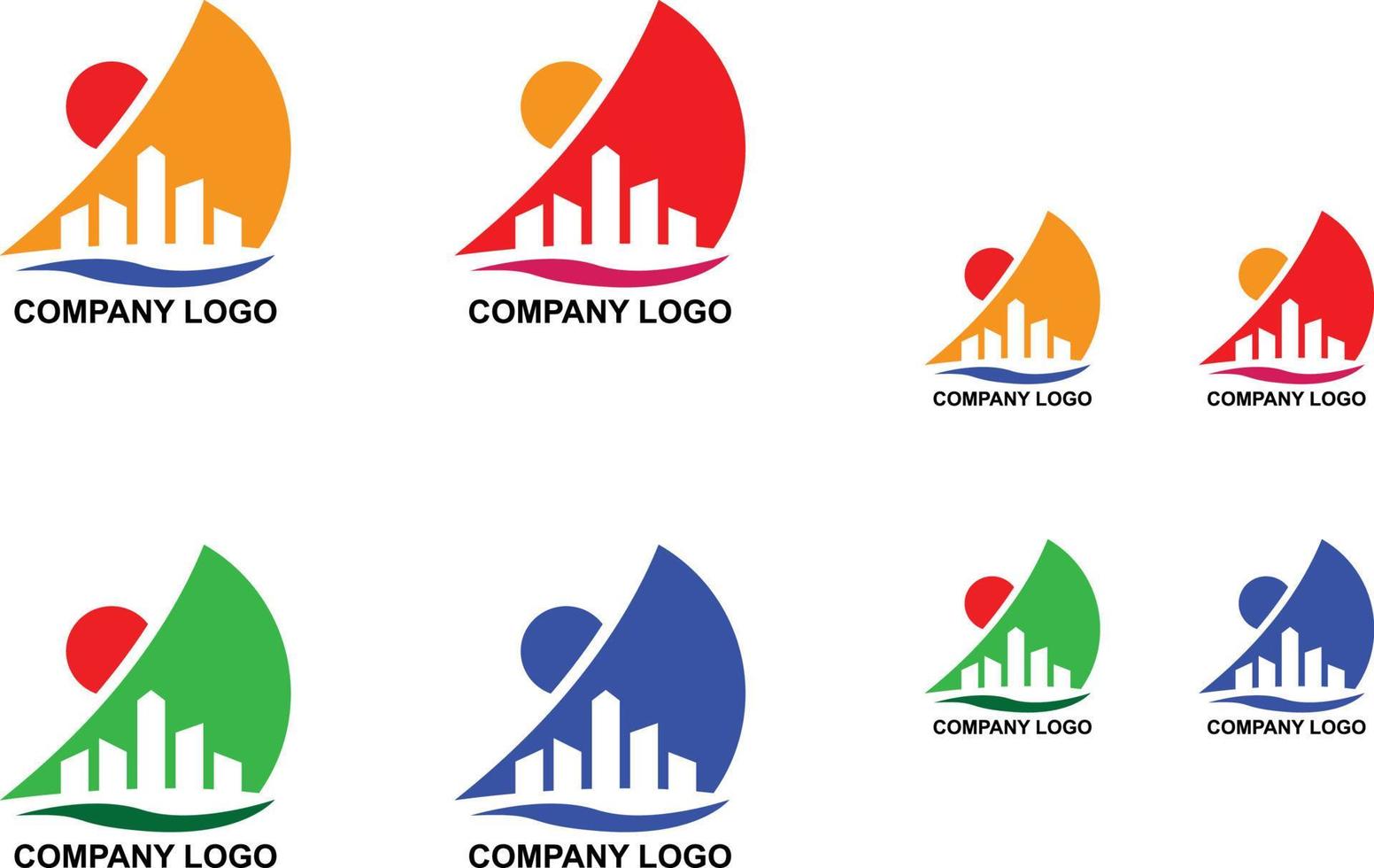 design del logo astratto per la tua azienda vettore