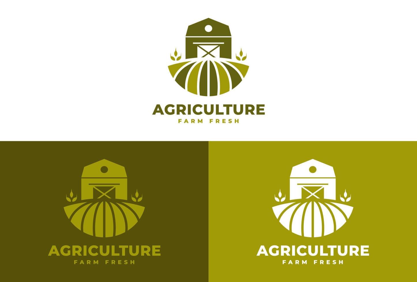 modello di disegno vettoriale del logo della casa del fienile, ispirazione del modello di concetto del logo della fattoria