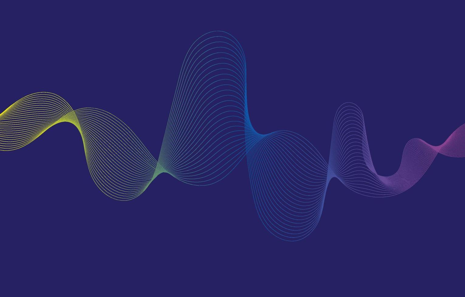 sfondo astratto della linea dell'onda sonora vettore