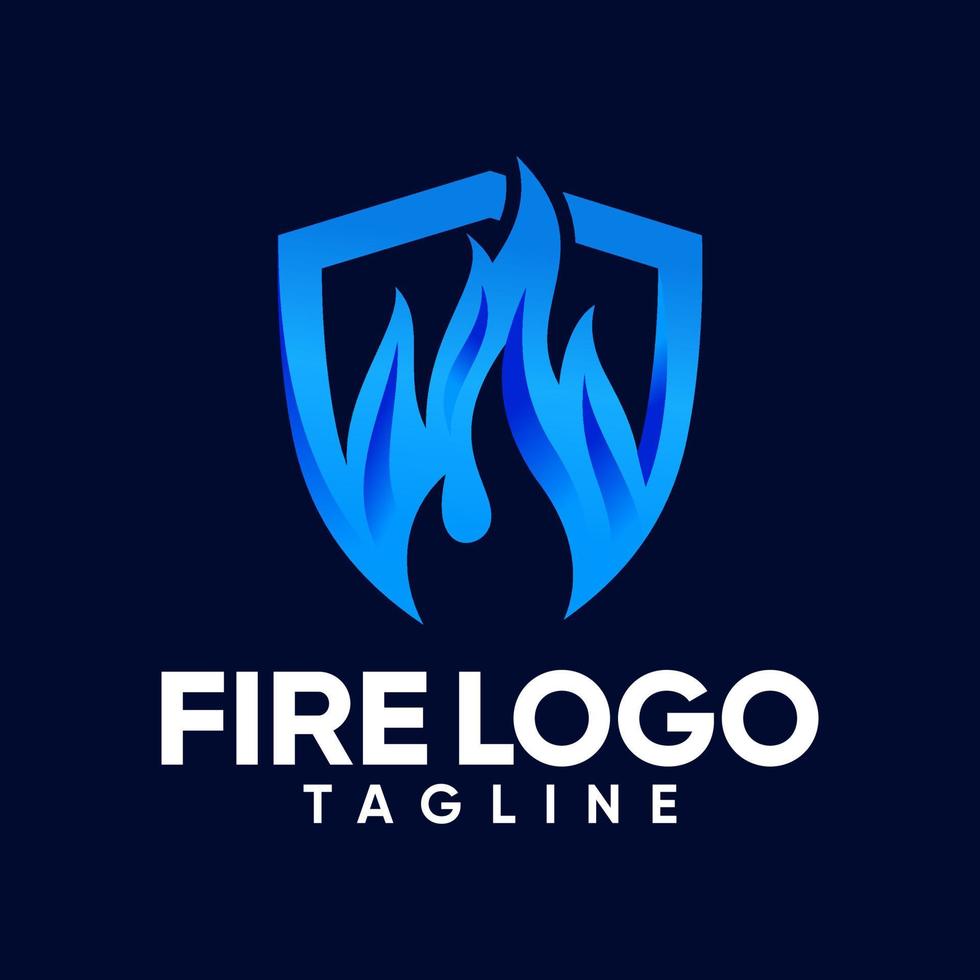 modello di vettore logo fiamma fuoco