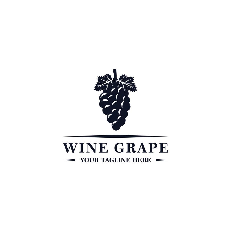 logo dell'uva da vino - illustrazione vettoriale, adatta alle tue esigenze di progettazione, logo, illustrazione, animazione, ecc. vettore