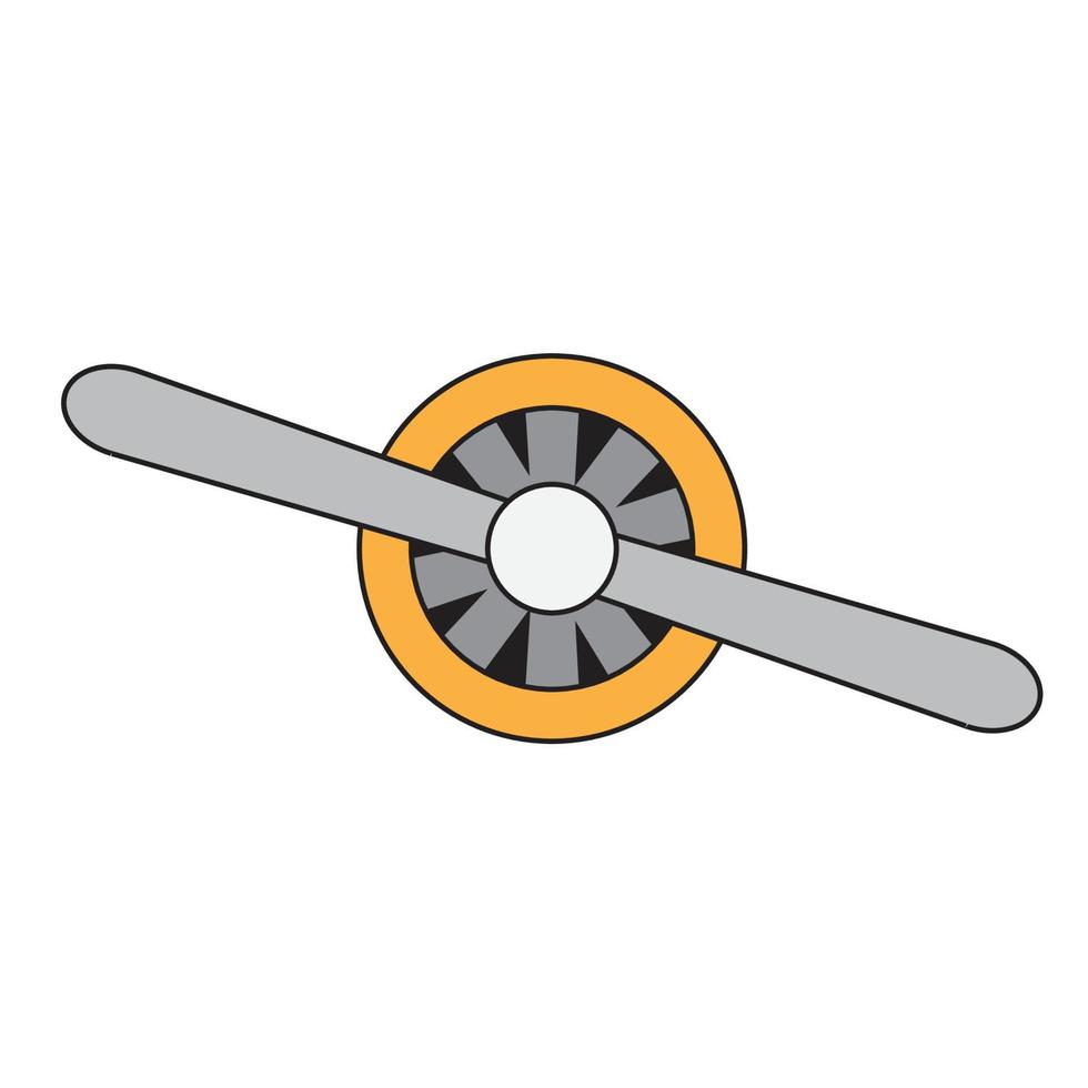 disegno vettoriale dell'icona del motore dell'elica