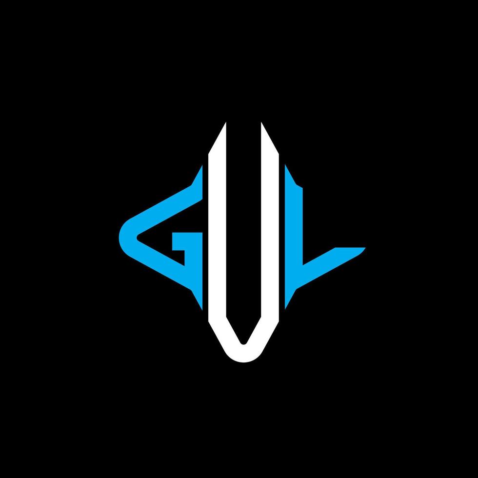 gul lettera logo design creativo con grafica vettoriale