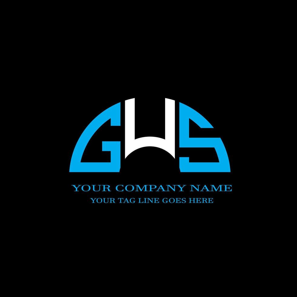 gus lettera logo design creativo con grafica vettoriale