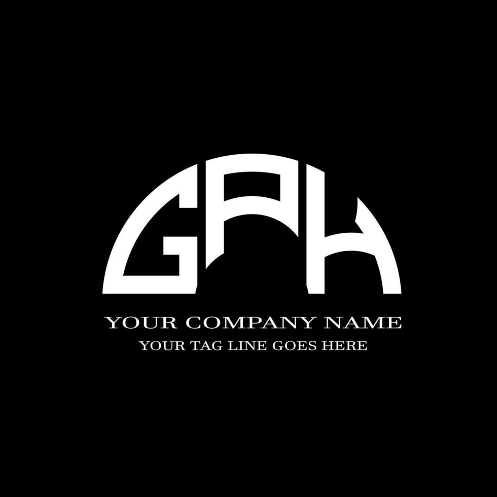 gph lettera logo design creativo con grafica vettoriale