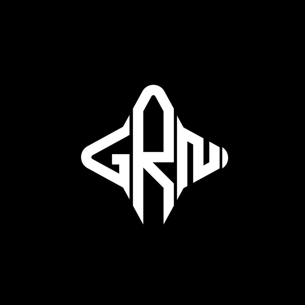 grn lettera logo design creativo con grafica vettoriale