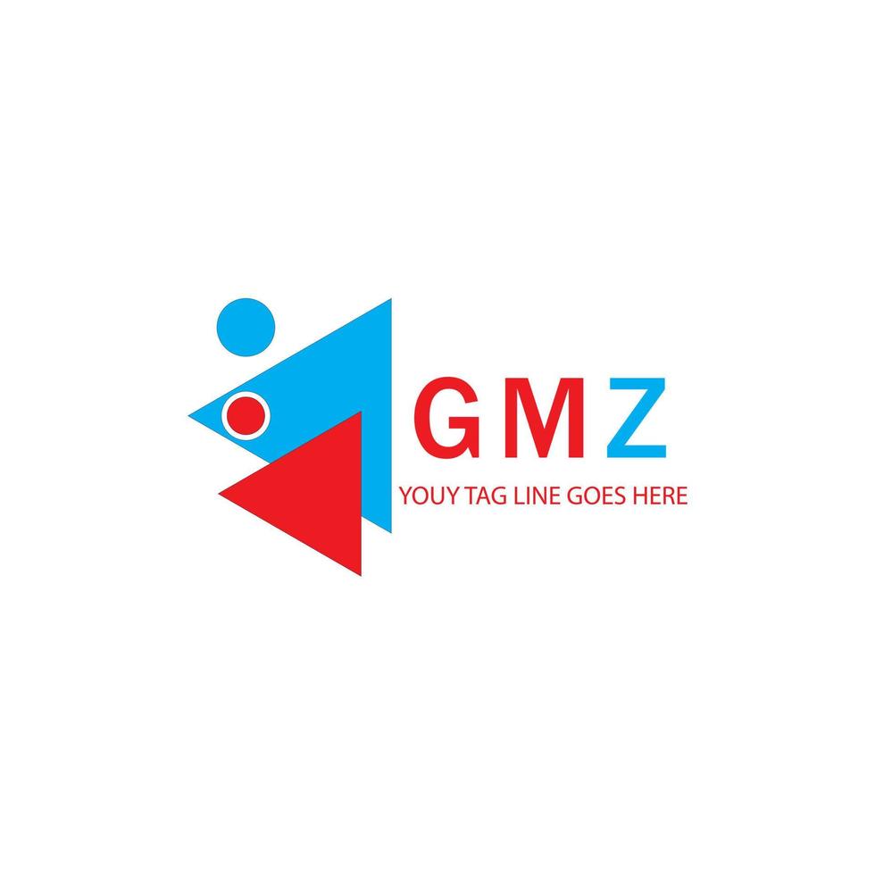 gmz lettera logo design creativo con grafica vettoriale