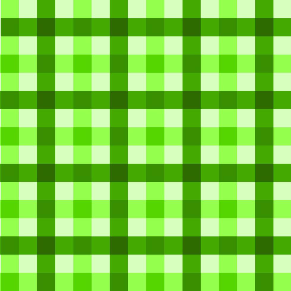 motivo a quadretti senza cuciture. colore verde. per plaid, tovaglie, vestiti, camicie, vestiti, carta, biancheria da letto, coperte, trapunte e altri prodotti tessili. concetto di cowboy, paese, foresta, primavera. vettore