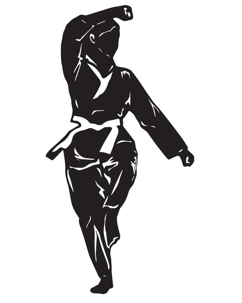 illustrazione vettoriale del logo di karate