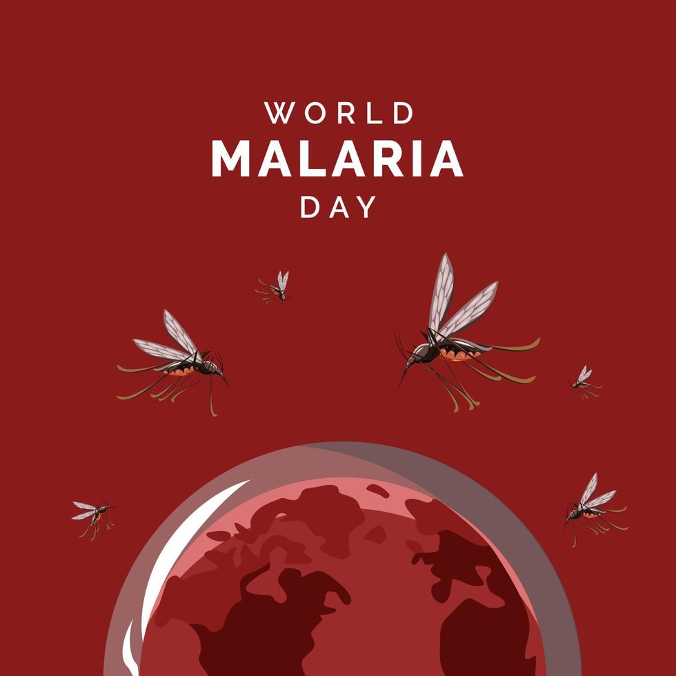 vettore della giornata mondiale della malaria