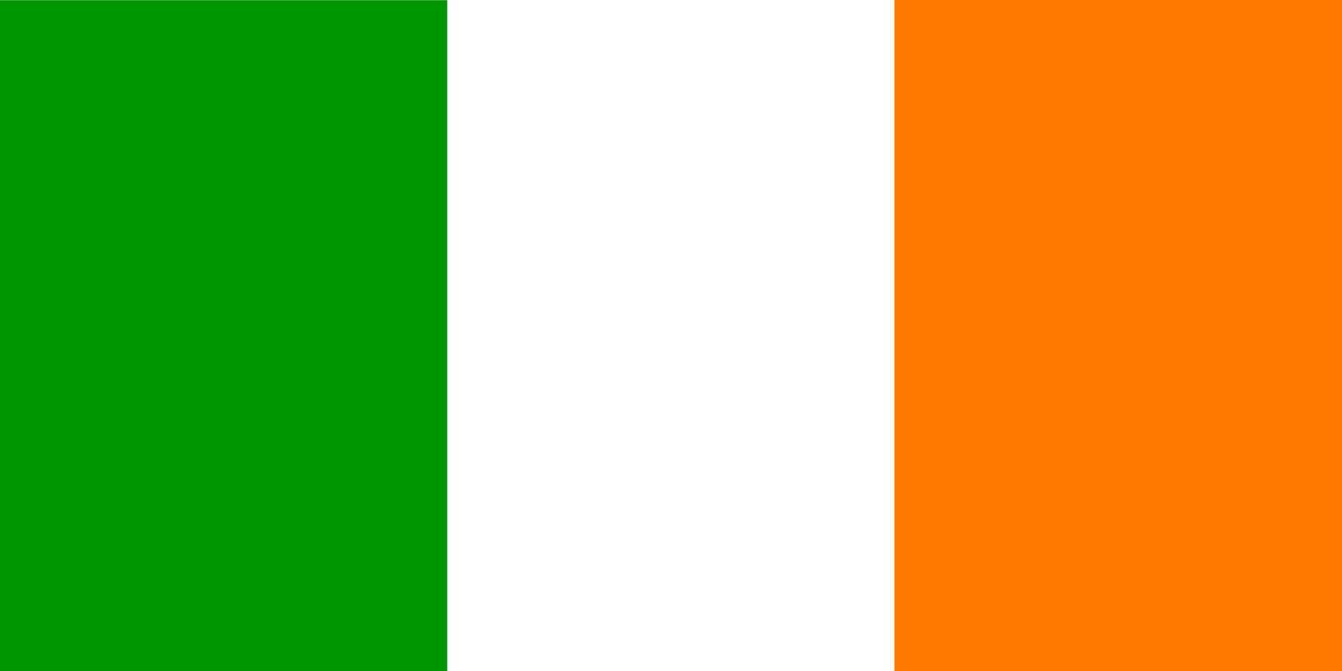 isolato colore illustrazione vettoriale bandiera irlanda
