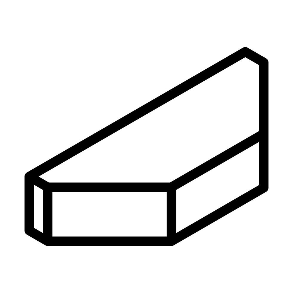 illustrazione vettoriale dell'icona della linea di mattoni di fronte