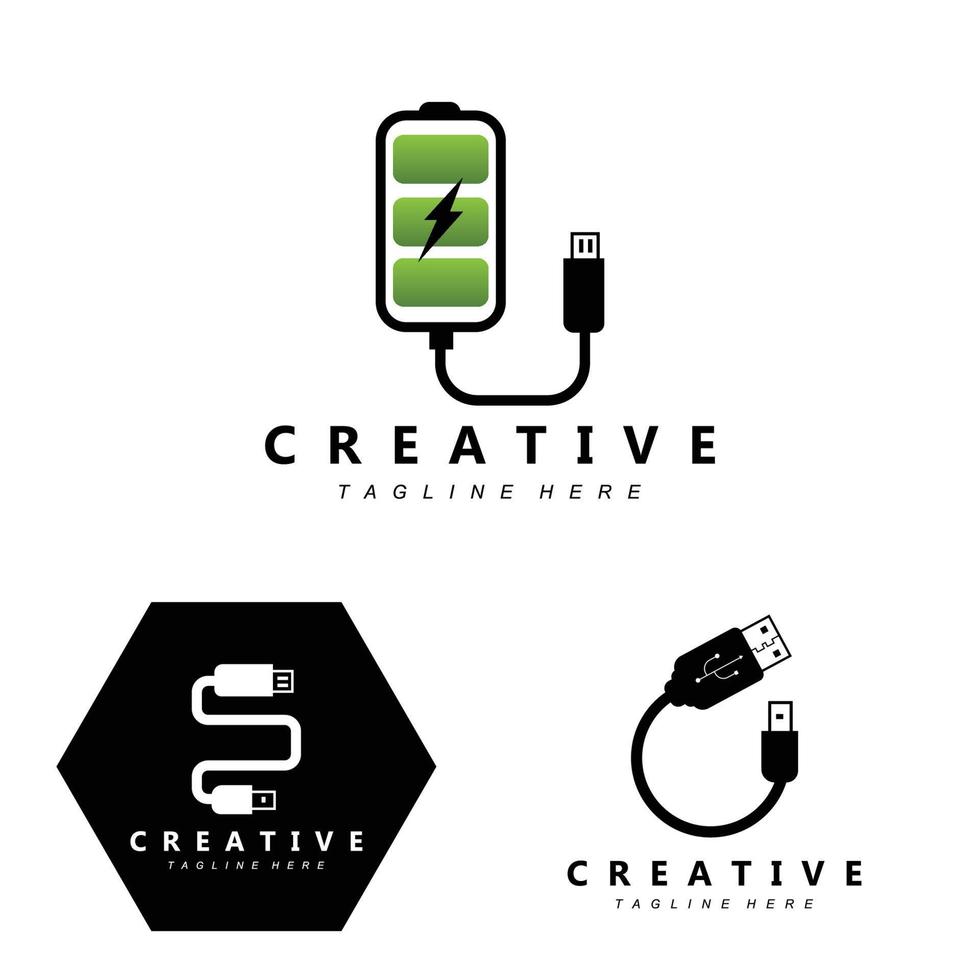 icona vettore logo di ricarica, veicolo smartphone, utilizzo di elettricità e batteria