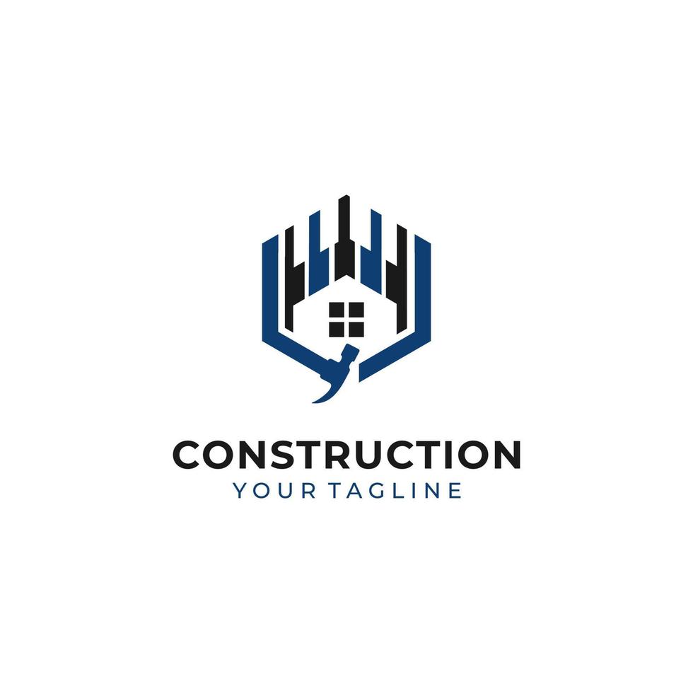 immagini di logo di costruzione stock vettori