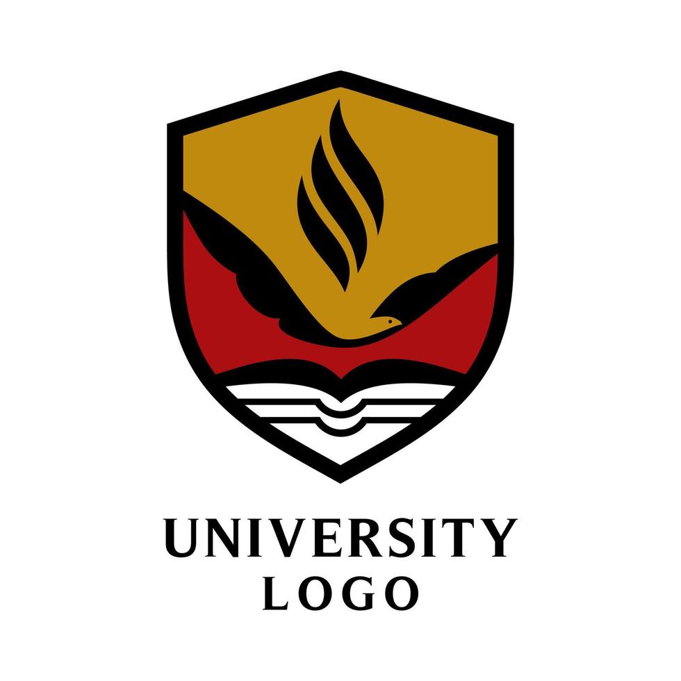 modello di vettore di progettazione di logo di istruzione