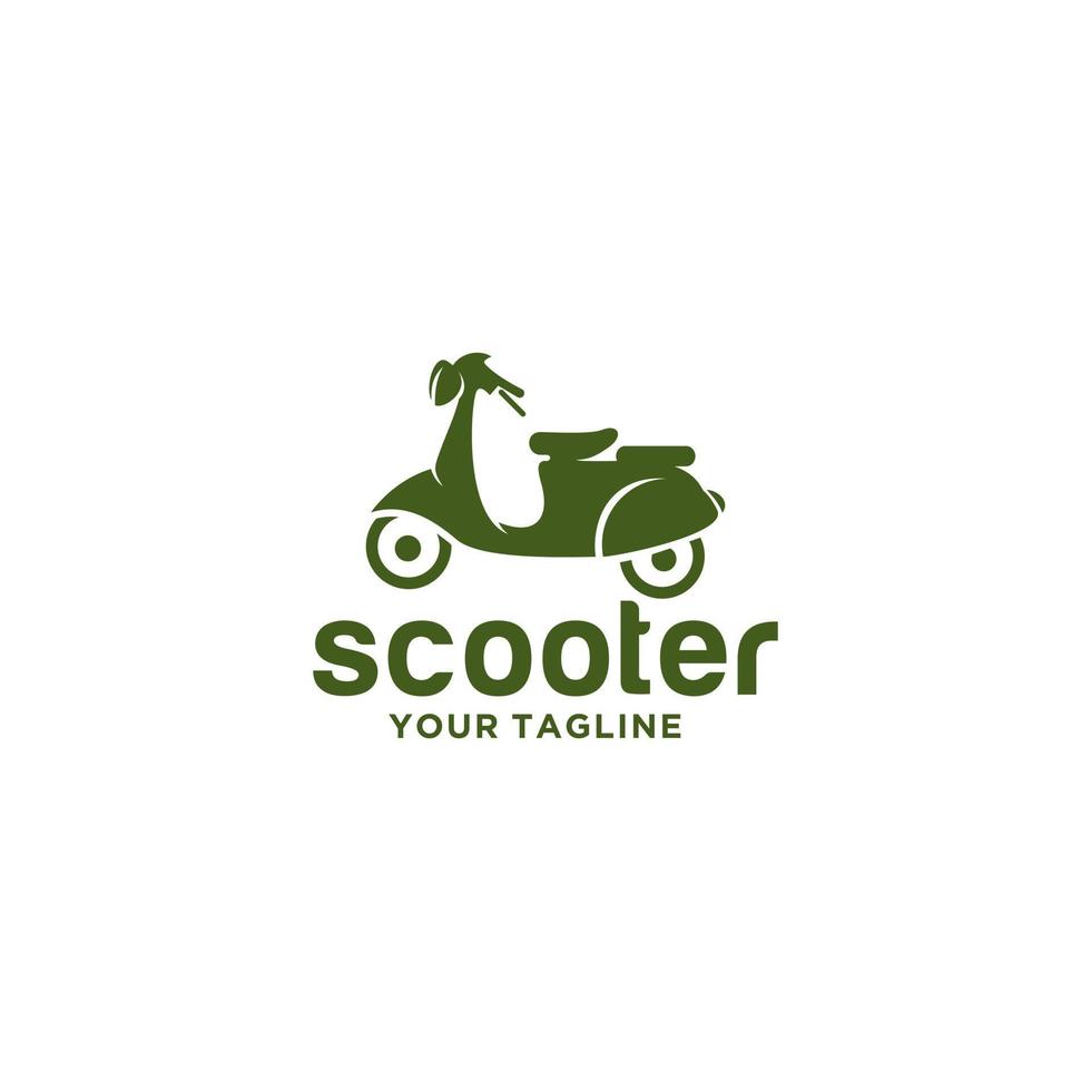 modello di vettore di progettazione logo scooter