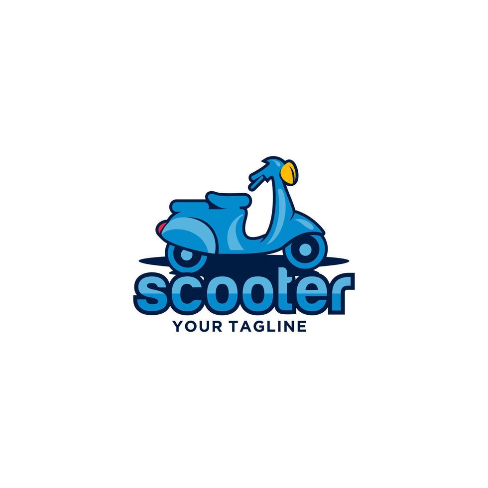 modello di vettore di progettazione logo scooter