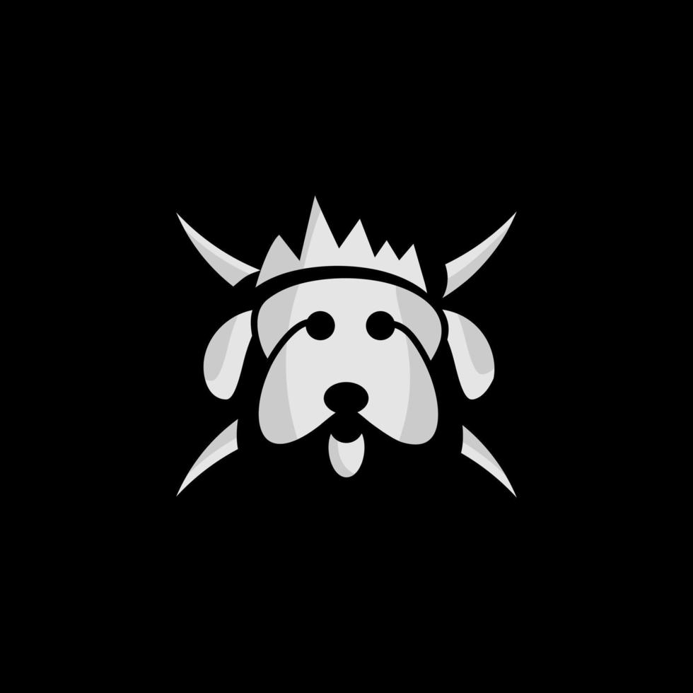cane animale domestico logo illustrazione vettoriale