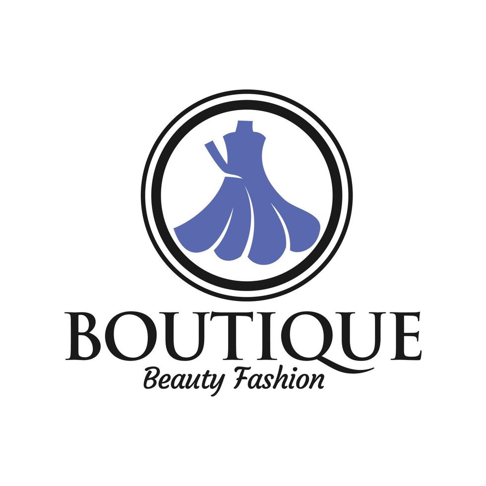 modello vettoriale di progettazione logo boutique