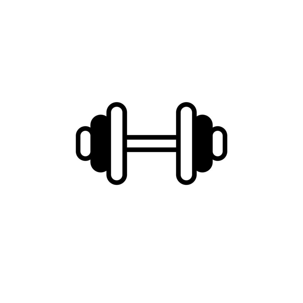 palestra, fitness, peso linea continua icona illustrazione vettoriale modello logo. adatto a molti scopi.