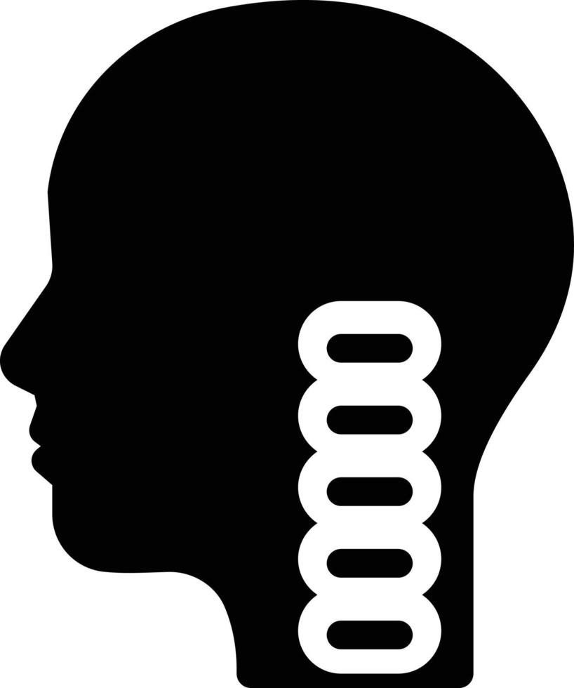 illustrazione vettoriale della testa su uno sfondo. simboli di qualità premium. icone vettoriali per il concetto e la progettazione grafica.