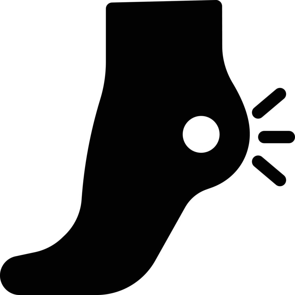 illustrazione vettoriale del dolore del piede su uno sfondo. simboli di qualità premium. icone vettoriali per il concetto e la progettazione grafica.