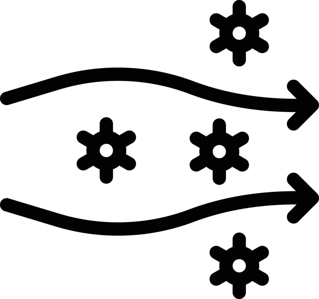 illustrazione vettoriale di polvere d'aria su uno sfondo simboli di qualità premium. icone vettoriali per il concetto e la progettazione grafica.