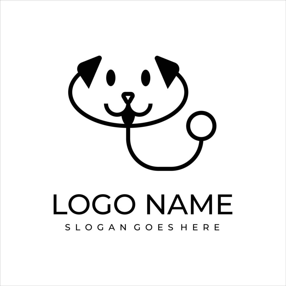 logo creativo del cane vettore