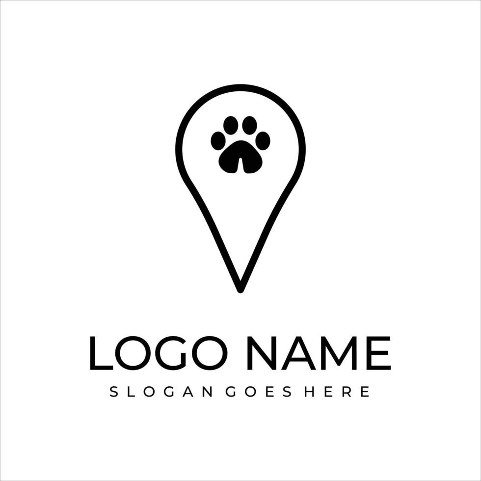 logo creativo del cane vettore