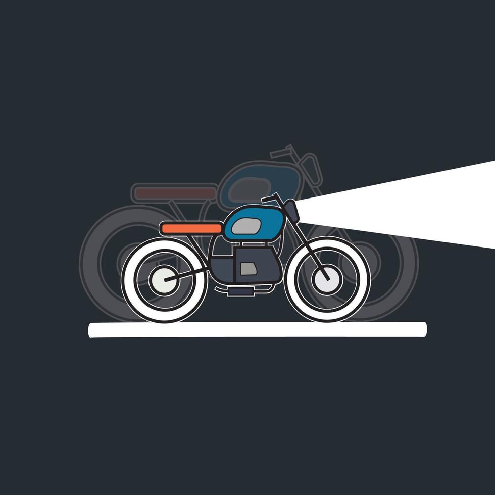 motociclo. motore vettoriale. icona della moto vettore