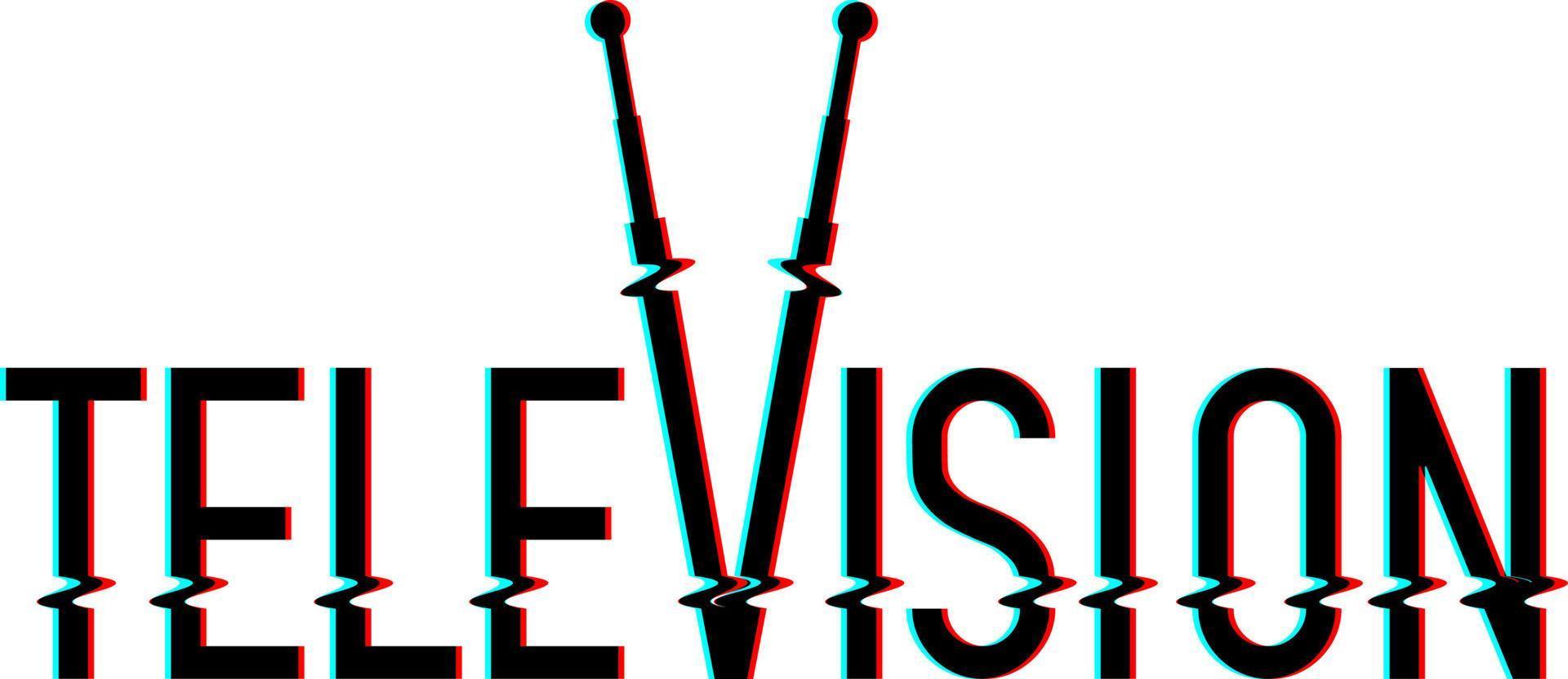 il design del logo vettoriale televisivo