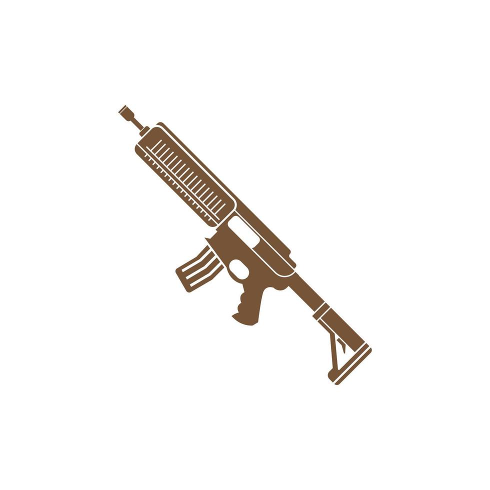 modello di illustrazione di progettazione logo icona armi da fuoco vettore