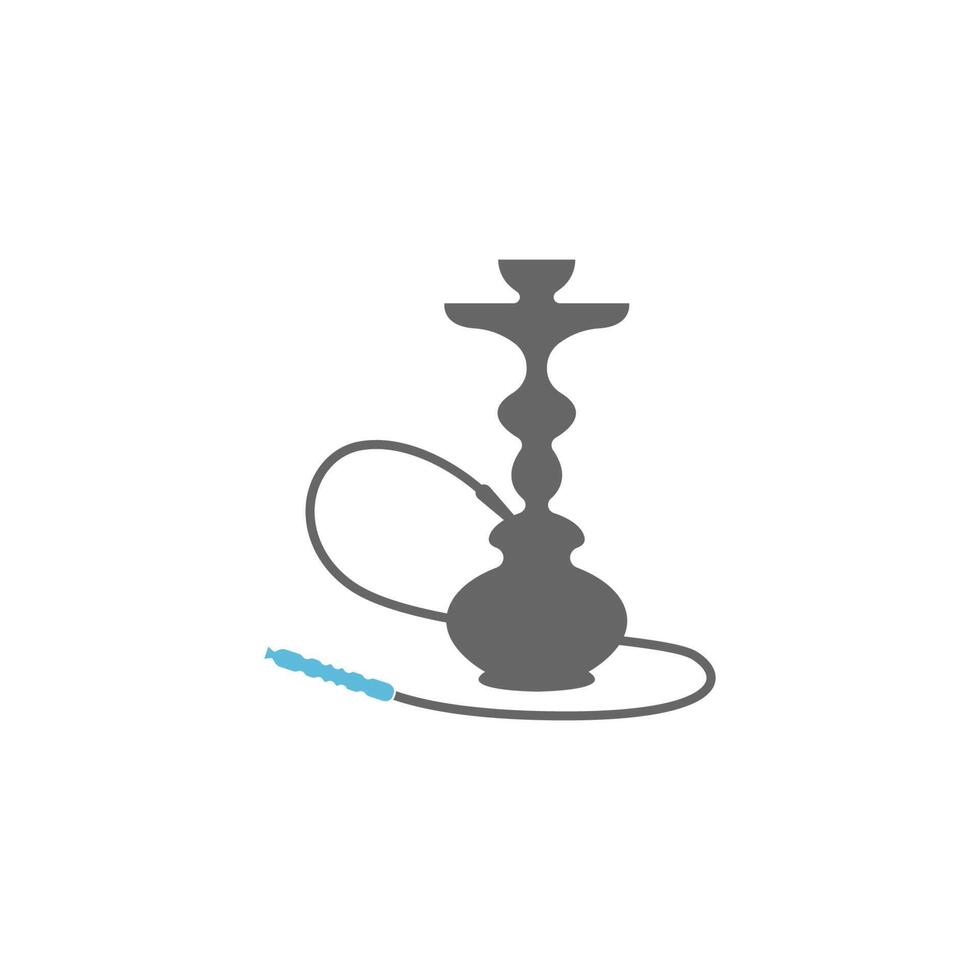 narghilè icona shisha logo illustrazione modello vettore