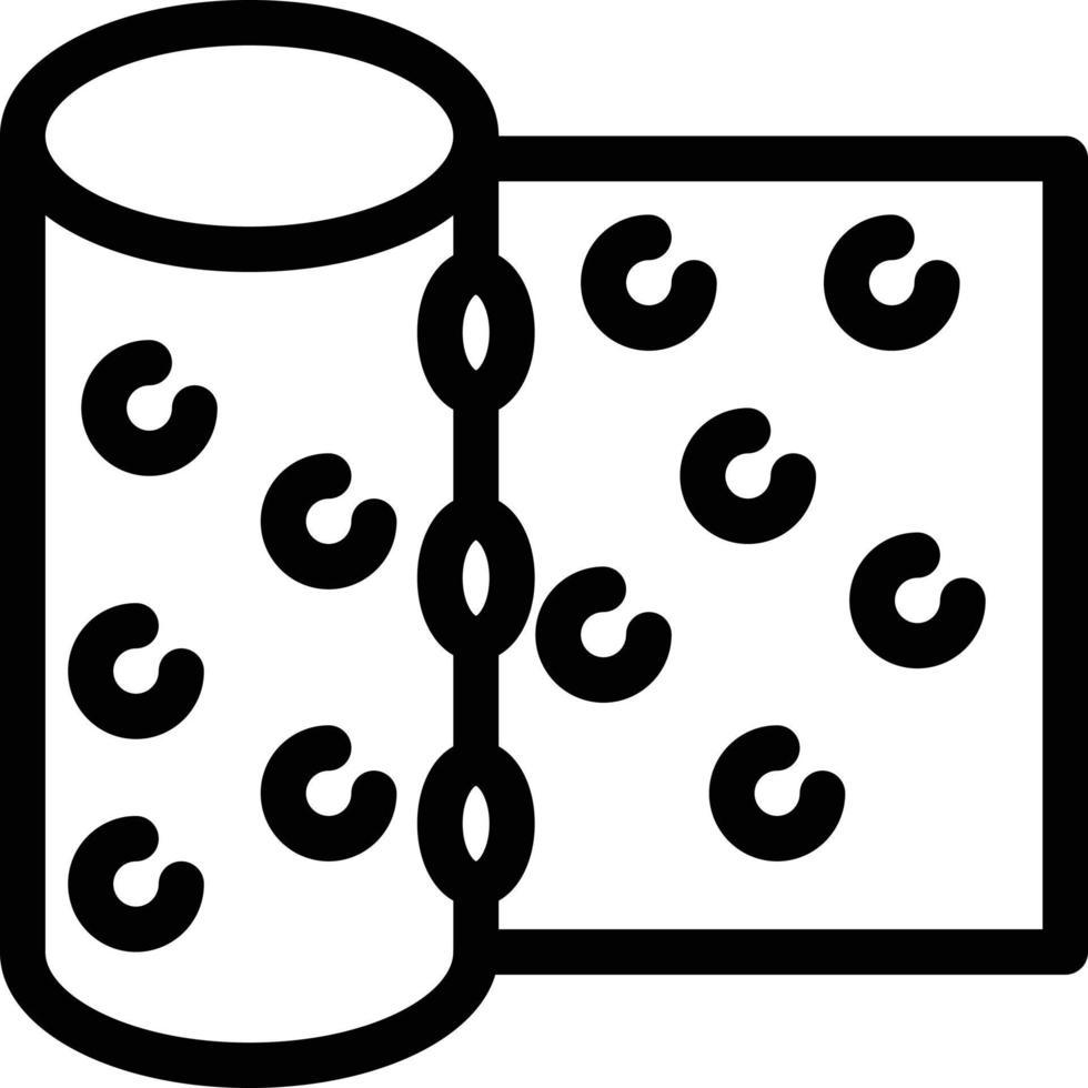 illustrazione vettoriale del rotolo su uno sfondo. simboli di qualità premium. icone vettoriali per il concetto e la progettazione grafica.