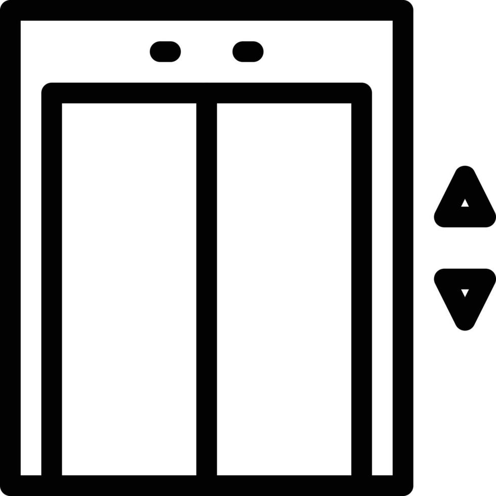illustrazione vettoriale dell'ascensore su uno sfondo. simboli di qualità premium. icone vettoriali per il concetto e la progettazione grafica.