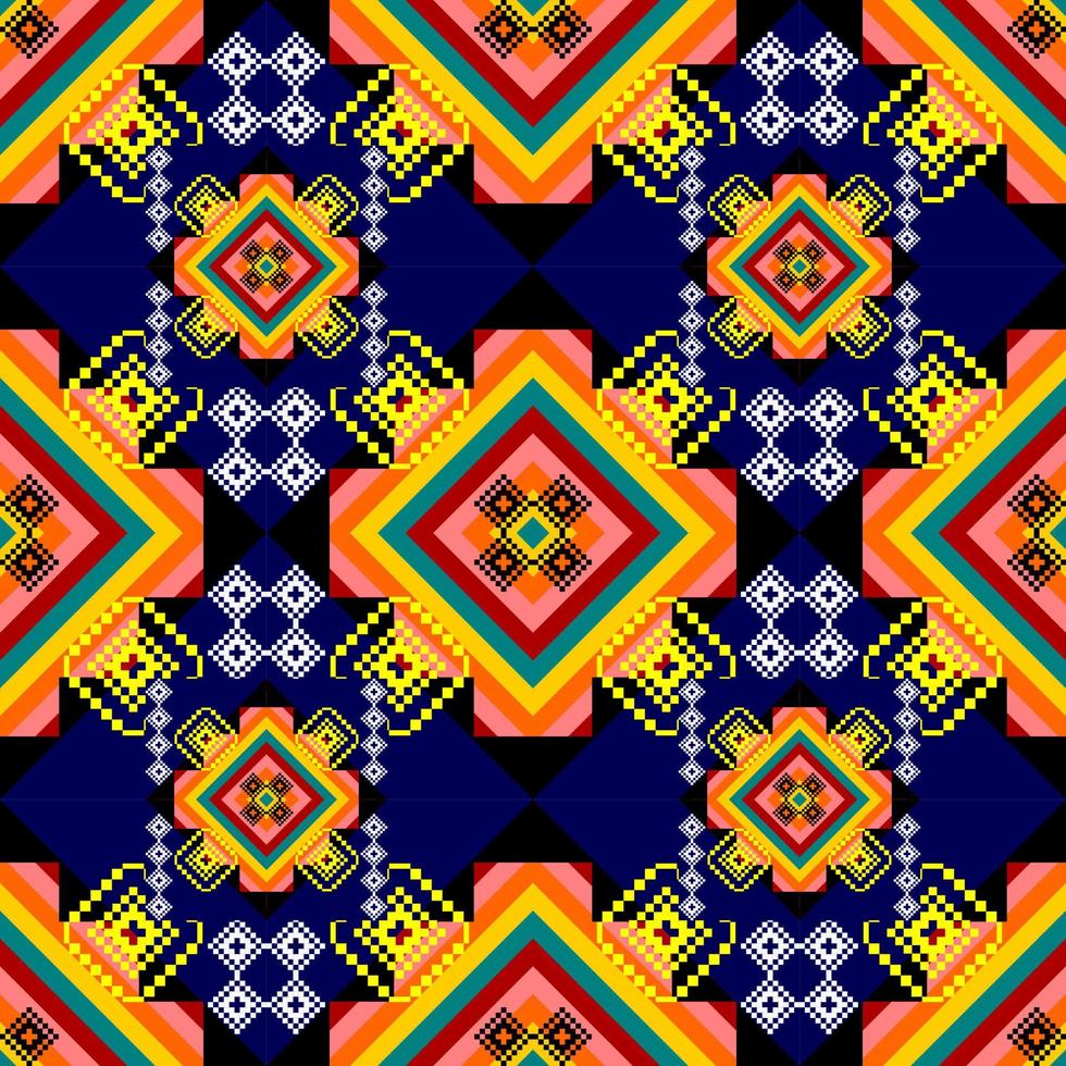 disegno tradizionale geometrico etnico orientale senza cuciture per sfondo, moquette, carta da parati, abbigliamento, avvolgimento, tessuto vettore
