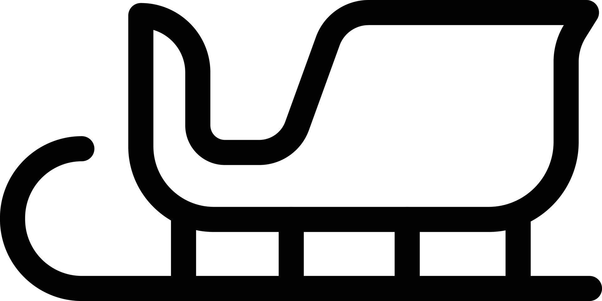 illustrazione vettoriale della slitta su uno sfondo. simboli di qualità premium. icone vettoriali per il concetto e la progettazione grafica.