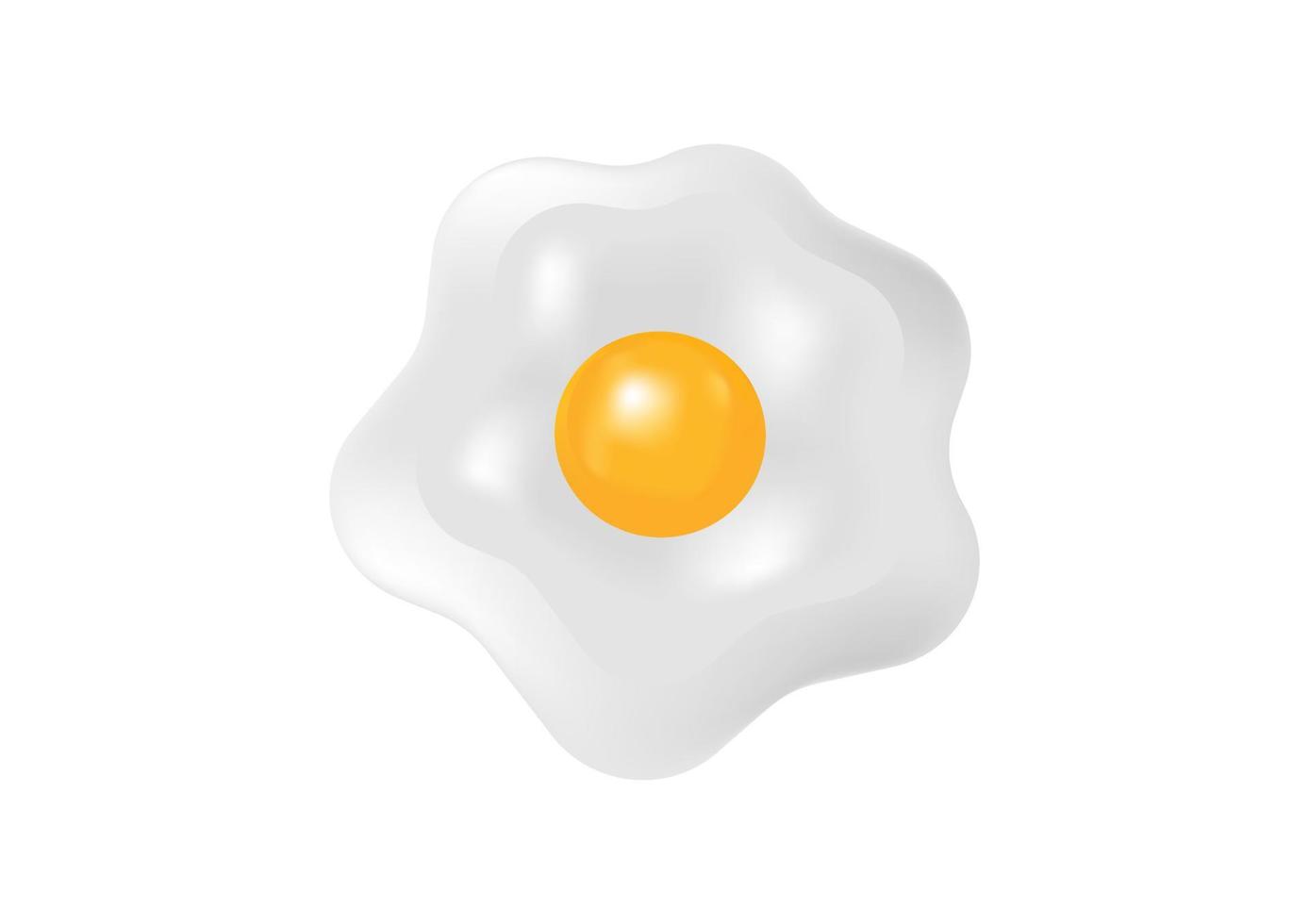 illustrazione di uova fritte con tecnica mesh vettore