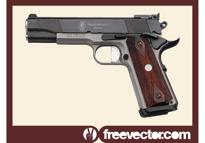 pistola smith wesson vettore