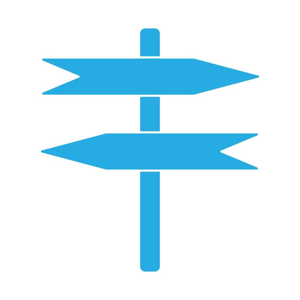 eps10 icona di legno vuota di vettore blu con due frecce in stile moderno alla moda piatto semplice isolato su priorità bassa bianca