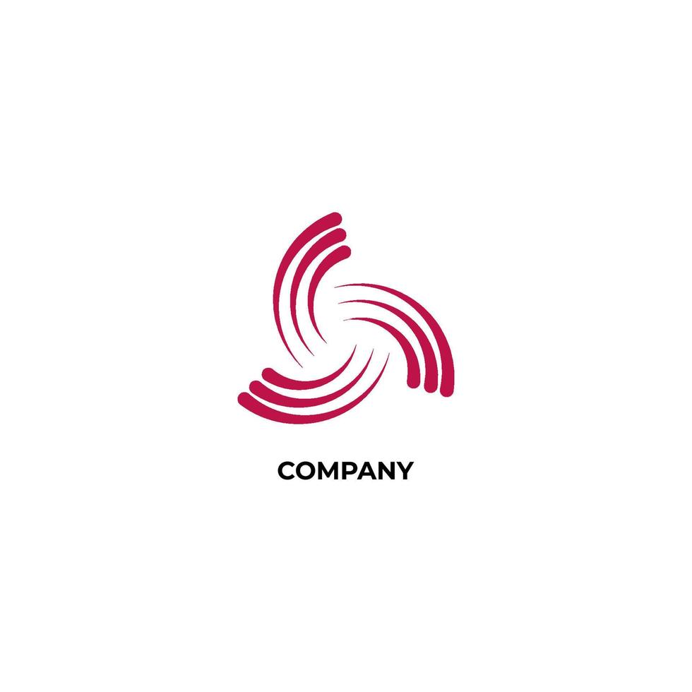 modello di progettazione del logo vortice marrone rossiccio. icona di uragano. concetto di logo tornado isolato su sfondo bianco vettore