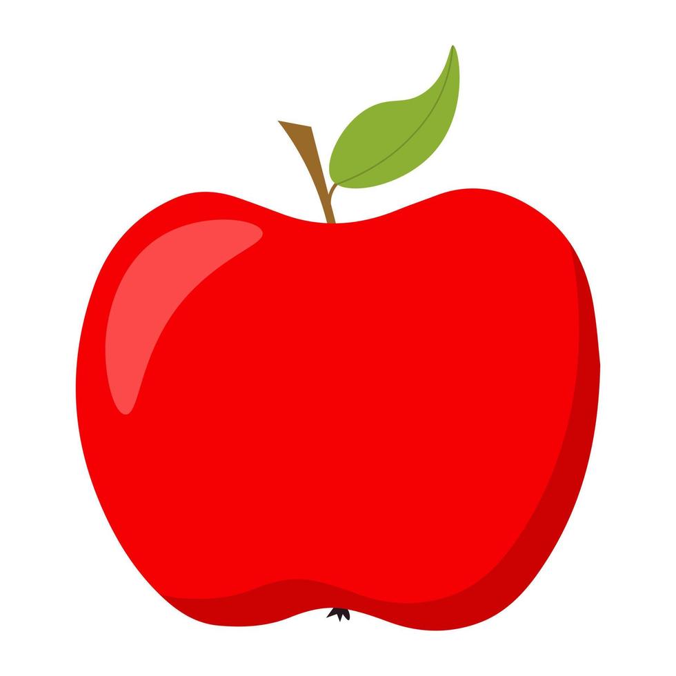 mela. icona della mela. illustrazione vettoriale. vettore