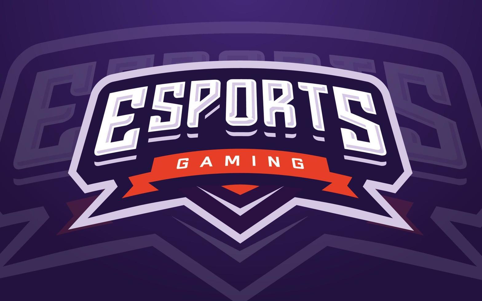 modello di logo eSport professionale per squadra di gioco o torneo di gioco vettore