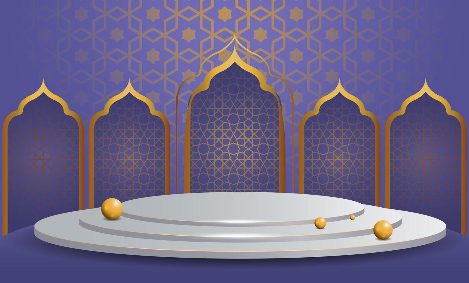 illustrazione di progettazione del fondo della bandiera di Ramadan Kareem vettore