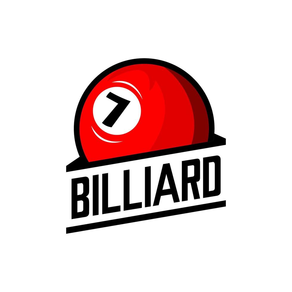 squadra del logo del biliardo vettore