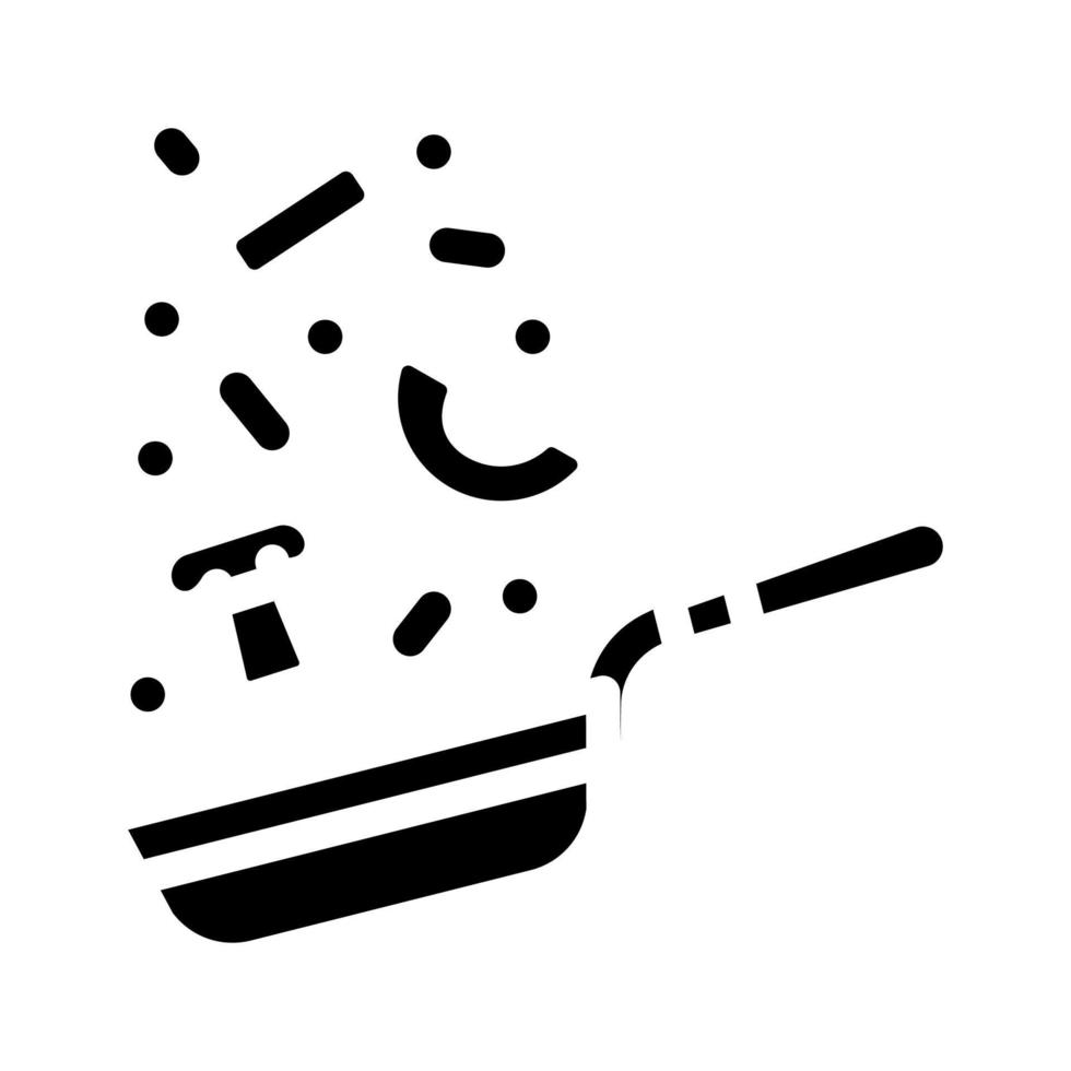 illustrazione vettoriale dell'icona del glifo di cucina virtuoso