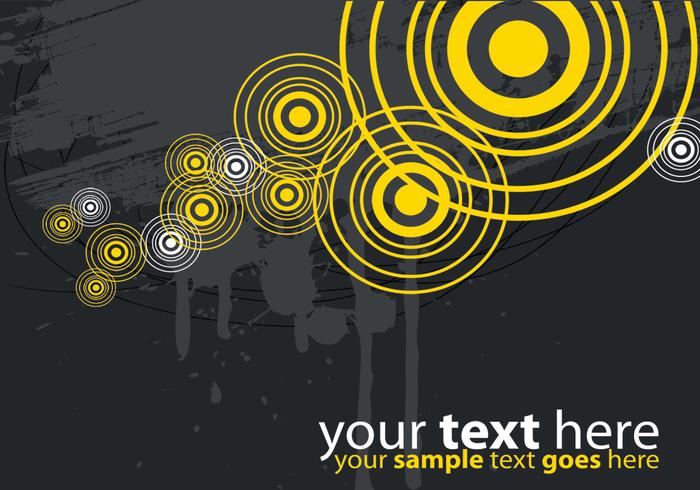 Modern Yellow and Gray Target Vector Background